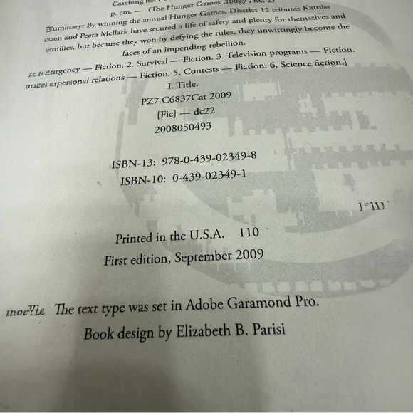 The Hunger Games Catching Fire Hardcover First Edition - Picture 5 of 5